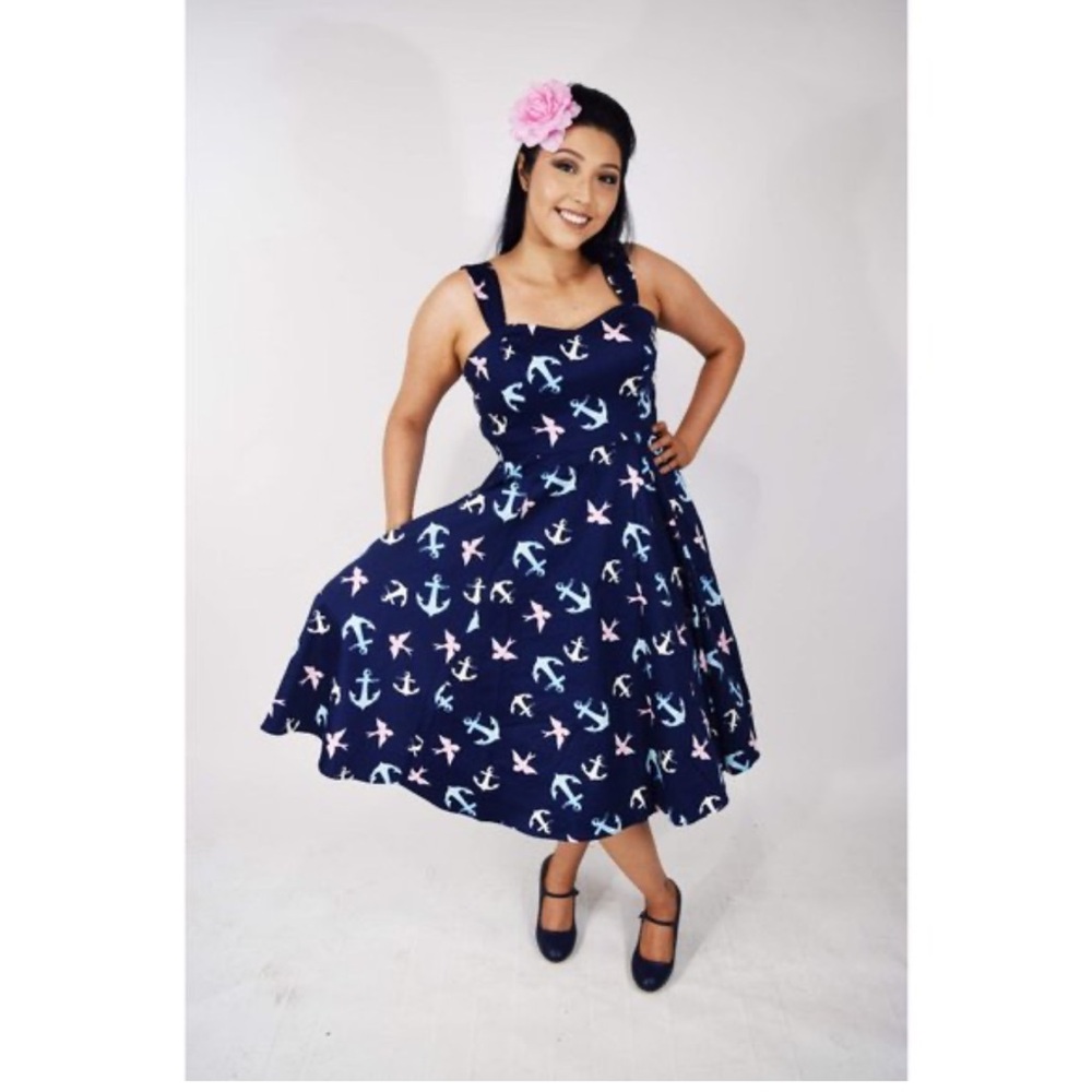 H&R London Sunken Swallows Dress